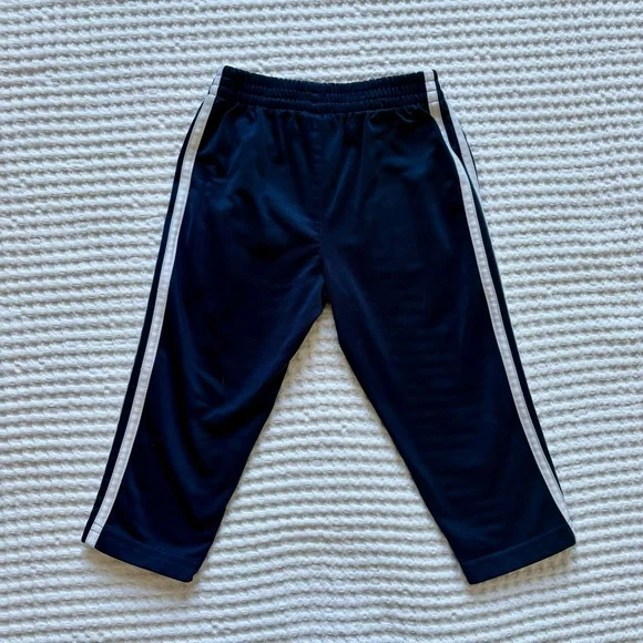 Adidas Toddler Boy Navy Stripe Track Pants - Size 2T - Picture 5 of 5